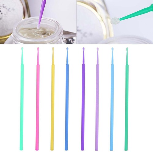 100 Disposable Lash Eyelash Micro Brush Mascara Wands Applicator Makeup Tool - Picture 6 of 13