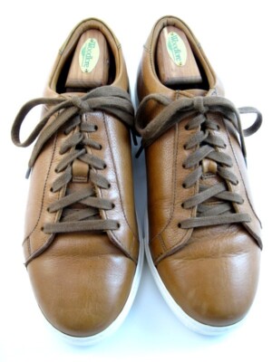 Allen Edmonds ''COURTSIDE'' Low-Top Leather Dress Sneakers 8.5 D Walnut  (265N)