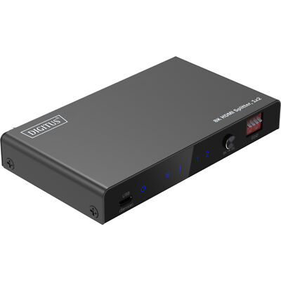 Digitus 8K HDMI Splitter, 1x2, schwarz