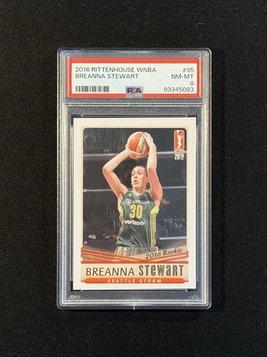 Breanna Stewart 2016 Rittenhouse WNBA #95 PSA 8 NM-MT RC Rookie /500 Liberty