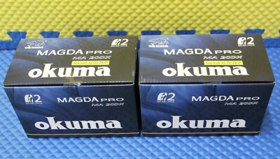 Pack De 2 Moulinets De Pêche à La Traîne Okuma Magda Pro - Compteur De Ligne, Gauche, 5.1:1, Pour Gros Poissons