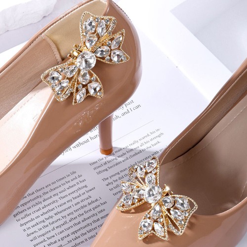 Hebillas de zapatos Charm-Joyería Decoraciones de zapatos de novia clips de zapatos de pedrería ' - Imagen 2 de 15