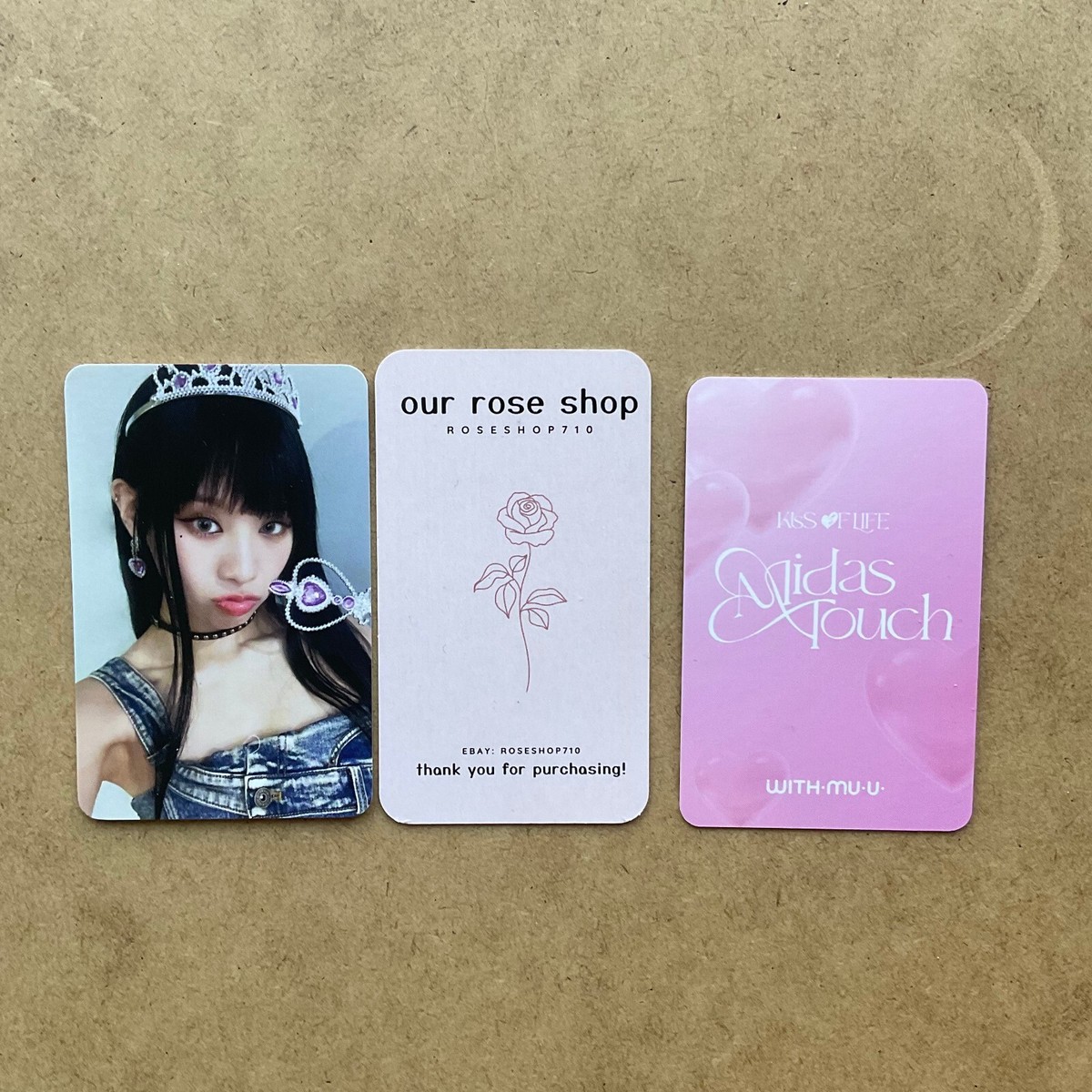 KIOF Kiss of Life Midas Touch Withmuu Lucky Draw LD Official