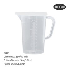 Plastic Measuring Mixing Jug with Handle Water Jug Juice Pitcher for Tea Milk