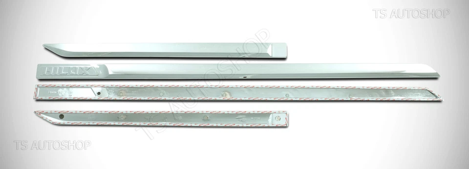 PARA TOYOTA HILUX REVO SR5 M70 M80 2015 2016 4 PUERTAS CROMADAS PUERTAS LATERALES CARROCERÍA MOLDURA Foto 3 de 4