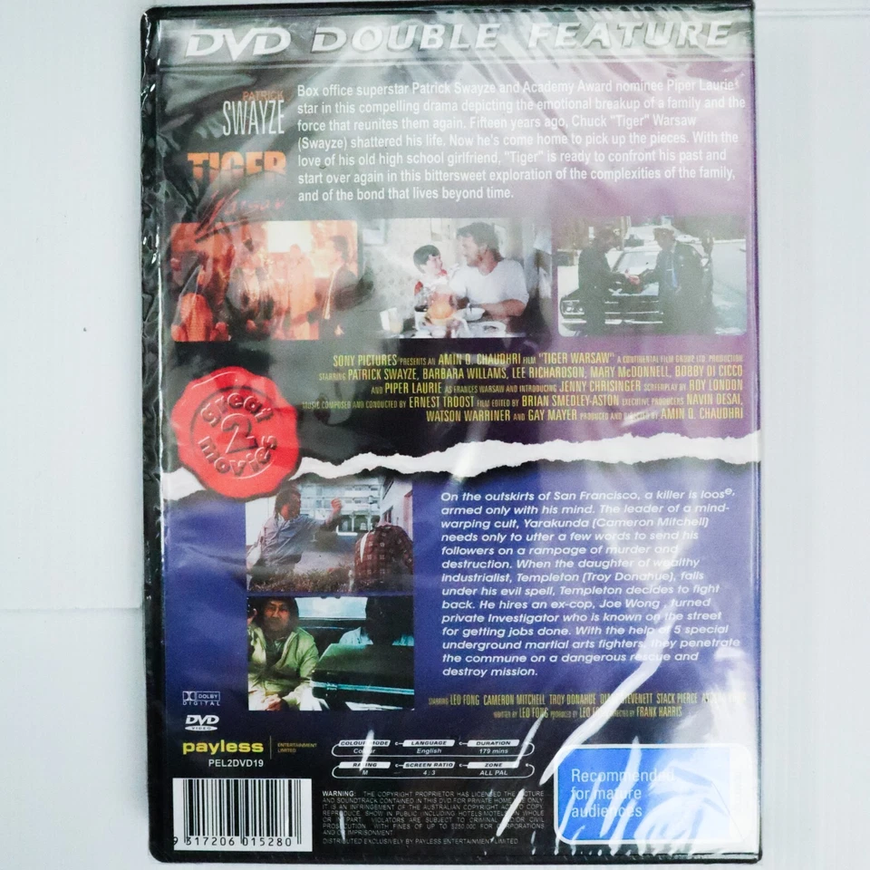 NEW Tiger Warsaw / Low Blow (DVD) Patrick Swayze, Leo Fong - Action Drama Movies - Image 2 of 4