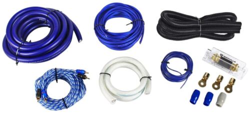 Rockville RWK01 0 Gauge Complete Car Amp Wiring Installation Wire Kit w/ RCA's - Picture 1 of 7