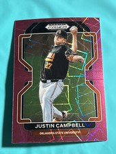 2022 Prizm Draft Picks Baseball Pink Velo #PDP37 Justin Campbell 📈