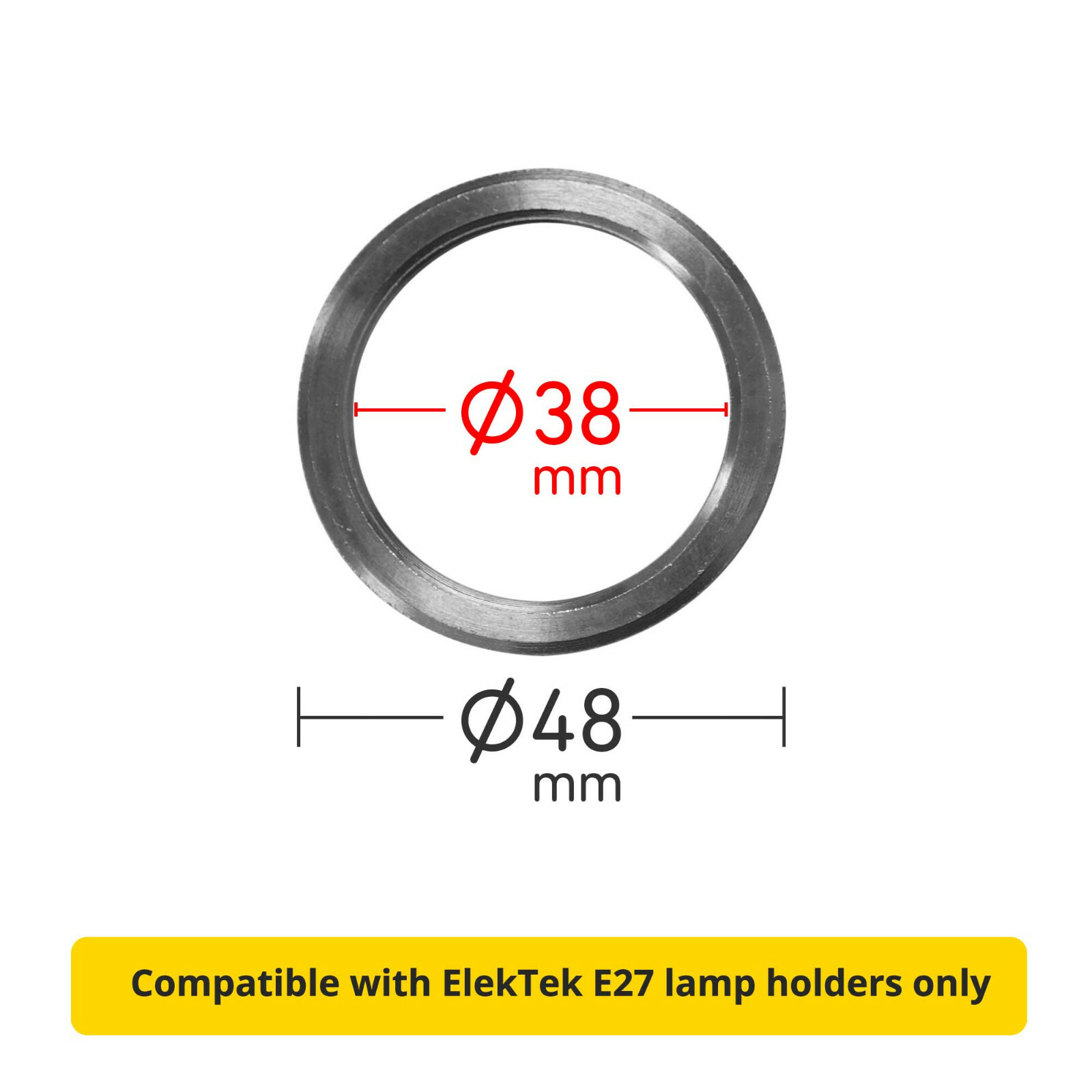 ElekTek E27 Batten Edison Screw ES Light Lamp Bulb Holder BESA Conduit ...