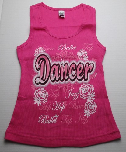 NWOT Girls Size S Kavio! Dark Pink Dance Tank Top Shirt