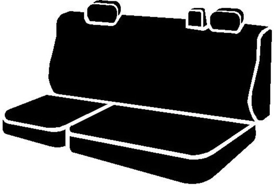  Cubierta de asiento trasero negra personalizada FIA SP82-20 se adapta a: 09-10 Ford F-150 Foto 2 de 2