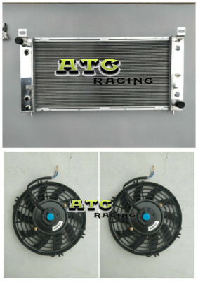 Aluminum Radiator+Fan For Hummer H2 6.0 V8 2003-2009 2004 2005 2006 2007 2008