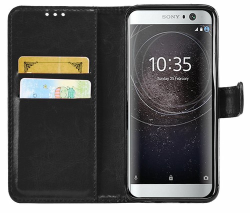 Sony Xperia XA2 Premium Leather Wallet Flip Cover Pouch Book - Picture 3 of 24