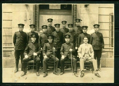 Japanese Military photo,group of officers,ww2 ,police