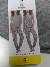 Honeydew Ladies' 3-piece Pajama Set, Size Small Tee/Tank Top/Pants 