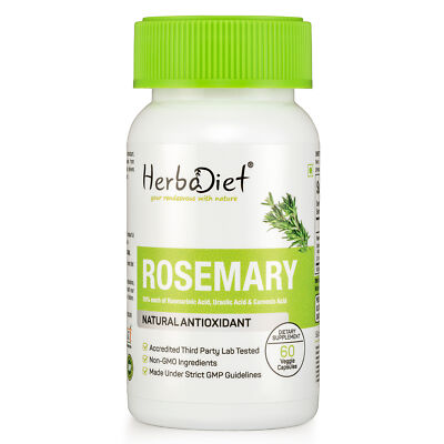 Potent & Powerful Antioxidant Capsules Rosemary Leaf Extract 20:1 Immune Support