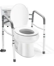Medical king Toilet Safety Rail - Adjustable Detachable Toilet Safety Frame with