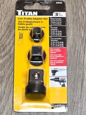 Titan Tools 3pc Low Profile Impact Reducer Adapter Set #30936