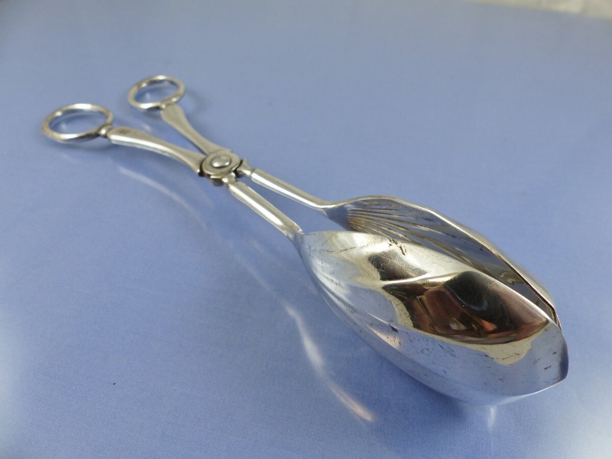 OLD ENGLISH PLAIN SALAD or PASTRY TONGS BY BIRKS EPNS ENGLAND eBay