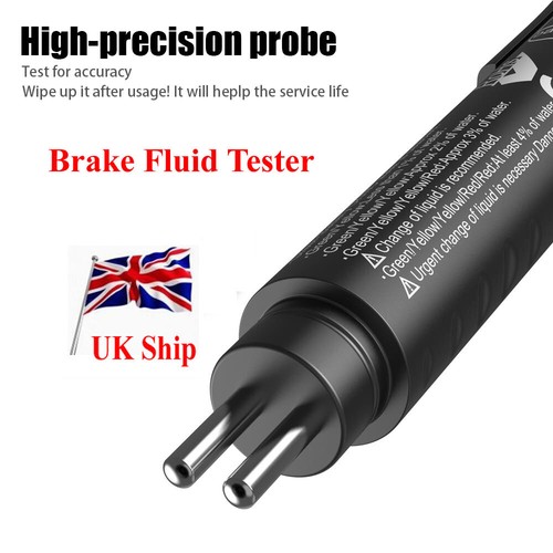 Digital Brake Fluid Liquid Oil Tester Pen 5 LED Indicator Oil Moisture