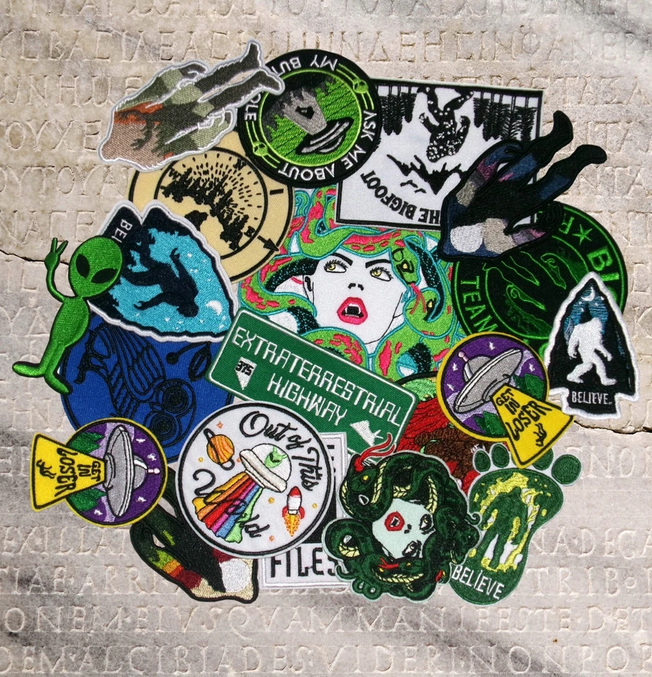 Bleeding Medusa Embroidered Badge Sew On Iron On Patch Clothes Applique Fabric - Image 3 of 4