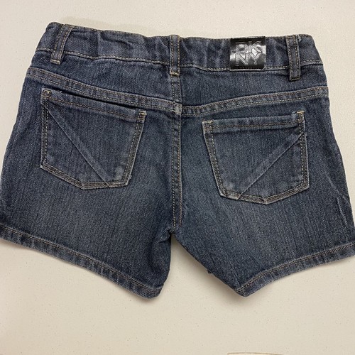 Dkny girls hipster denim jean shorts size 8 - Picture 2 of 9
