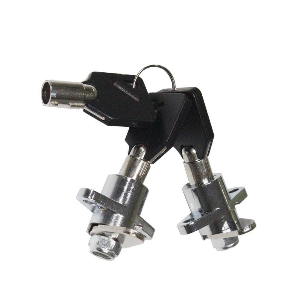 Hard Saddlebag Locks & Keys For Harley Touring 2014-2024 - Chrome Steel Locks 10 thumbnail image
