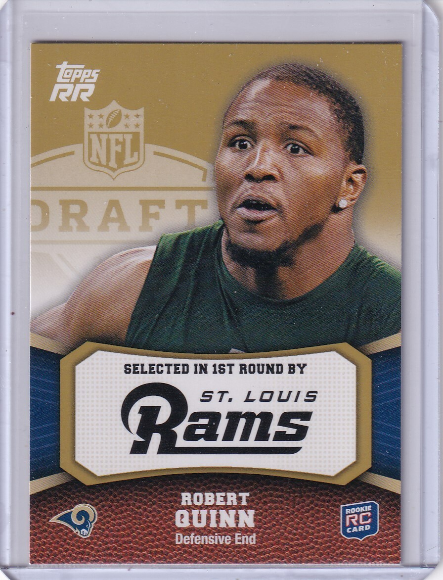 ROBERT QUINN 2011 Topps Rising Rookies Gold #121 RC Rams