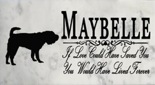 Customized If Love Could Save You Dog Memorial Outdoor Stone Select Your Breed
