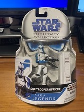 STAR WARS 2008 CLONE TROOPER OFFICER SL NO.12 LEGACY COLLECTION-SAGA LEGENDS