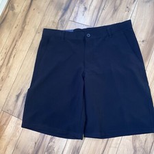 Izod Boys Flat Front Shorts Navy Pockets Size 16 Husky C