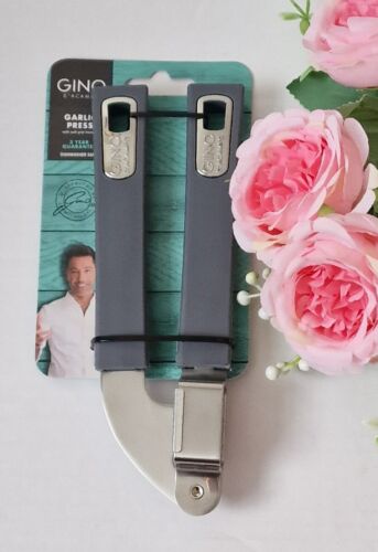 Gino D'Acampo Garlic Press With Soft Grip Handle Dishwasher Safe - Picture 1 of 4