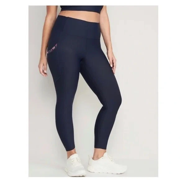 Side Pocket Legging Deep Blue