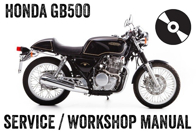 1989-1990 Honda GB500 GB 500 TT TT500 Repair Workshop Service