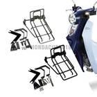 HONDA C125 SUPERCUB 125 FRONT BASKET LUGGAGE SUPPORT RACK 2018-2025 CHROME BLACK