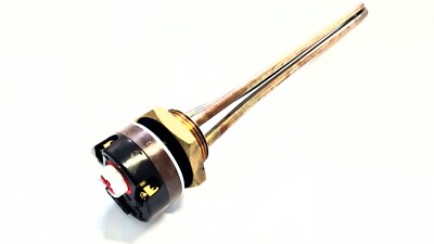 Kupfer-Heizstab für einen Gussheizkörper 1200 W Gewinde 1 1/4 Zoll + Reco