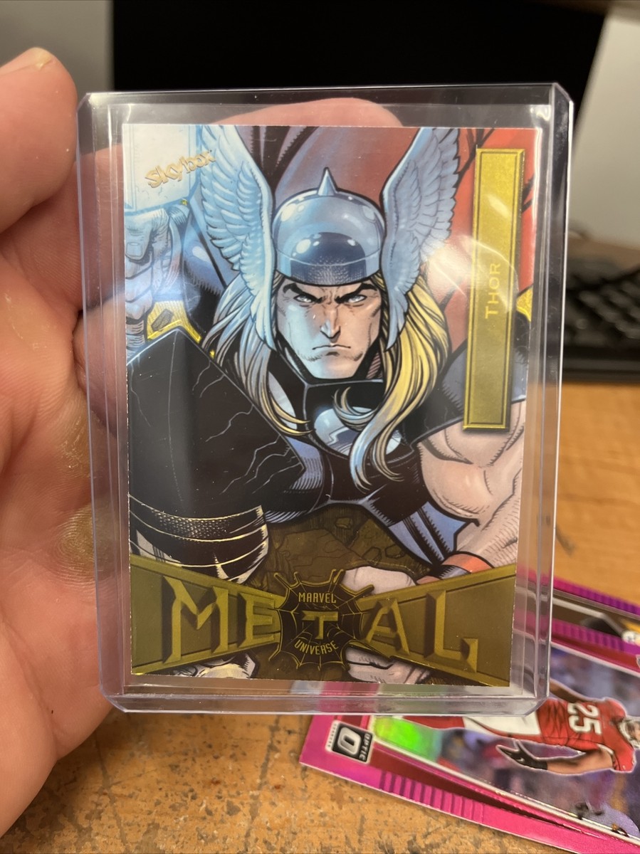 その他 THOR 2021 UPPERDECK MARVEL  Thor 2021 UPPER DECK MARVEL METAL UNIVERSE #89 RETRO GOLD FX
