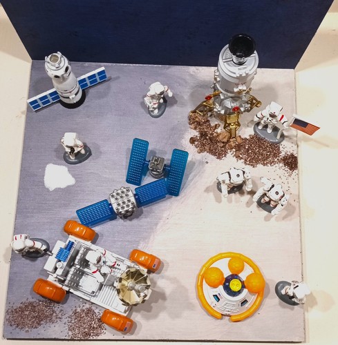 Diorama Figurine Nasa - Espace - univers avec le décor unique - Foto 2 di 5