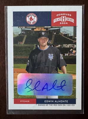 2004 Donruss Team Heroes Edwin Almonte #411 Autograph - NM - Combined Shipping