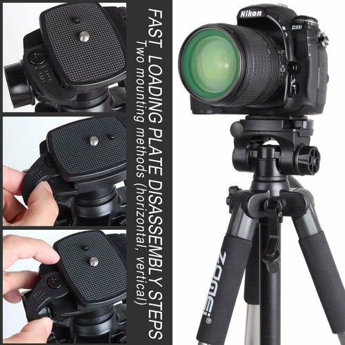 Zomei Portable Flexible Camera Tripod Pan Head for DSLR Camera Phone Live Video - Picture 4 of 11