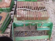 John Deere Tractor, Front Suitcase Weights X16, Tag #410
