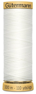 Gutermann Natural Cotton Thread 110yd-Nu White 103C-1006