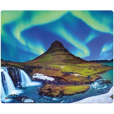 Speedlink Silk Mouse-Pad Polar-Licht Maus-Pad Motiv Polar-Lichter 1,5mm dünn