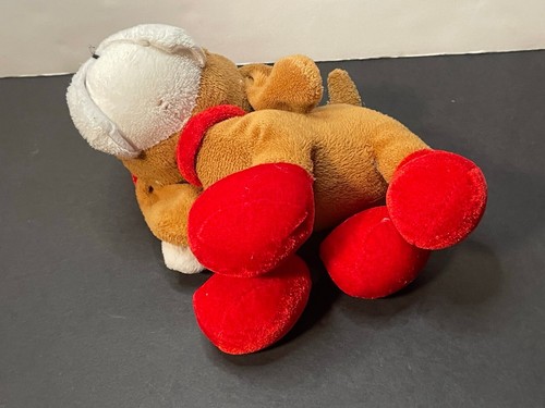 Santa Weihnachten Hund 7 Zoll Plüsch Stofftier braun - Bild 6 von 7