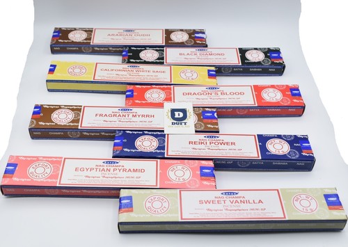 SATYA NAG CHAMPA Genuine Hem Incense Stick Joss AGARBATTI Various Mix Fragrances - Picture 2 of 8