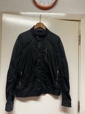 Ermengildo Zegna Sport  Jacket Black  with leather trim Size L