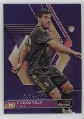 2023 Topps Finest MLS Purple Refractor /250 Carlos Vela #10 1co7
