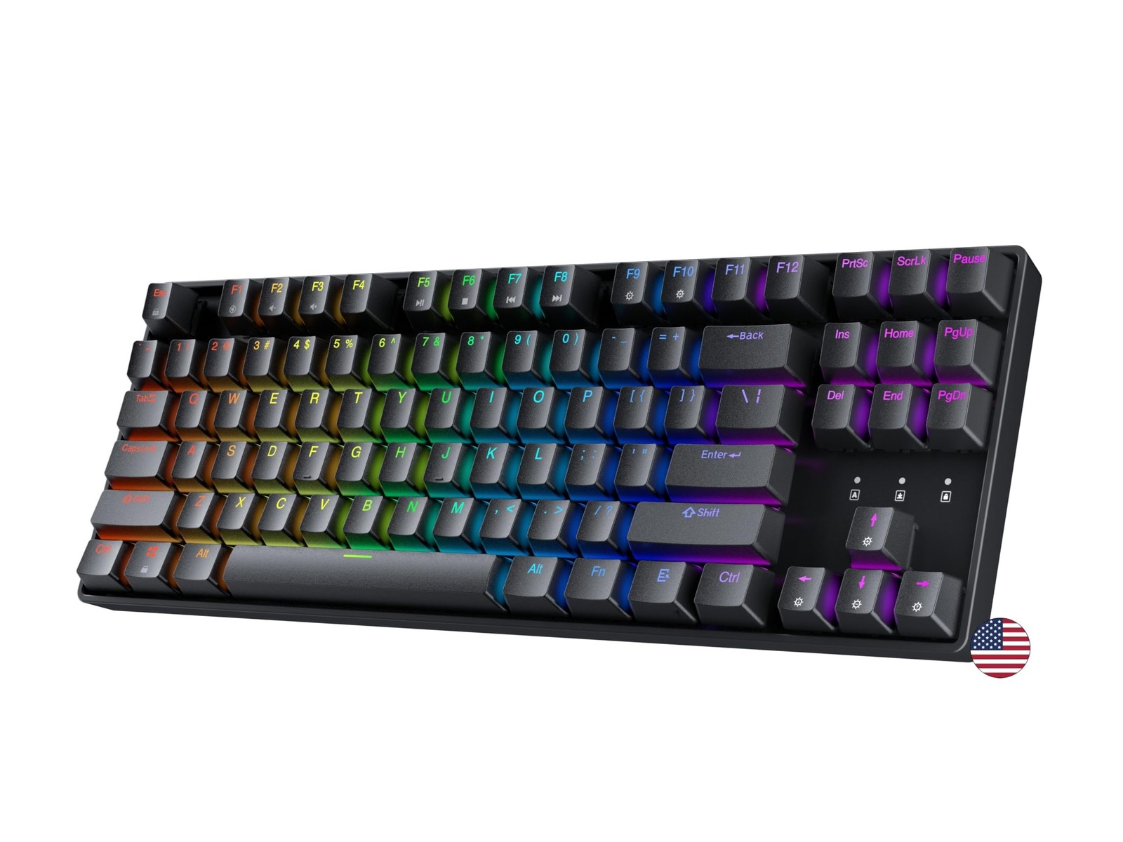 Geeky GK80 Tenkeyless | Hot Swappable Mechanical Gaming Keyboard | 87 Keys Mu...