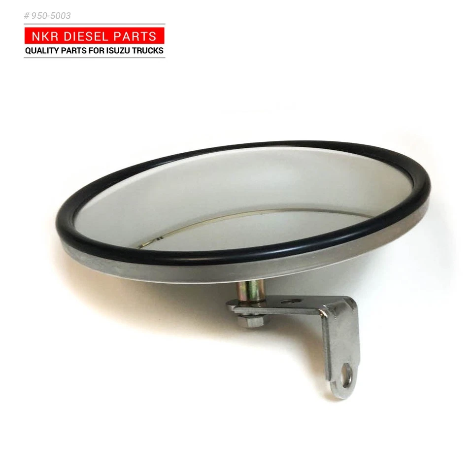 Side Door Mirror 6" Spot Rounded Inches For Isuzu NPR NRR NQR FSR FVR New Oem - Image 3 of 4