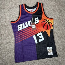 Men's Steve Nash 1996-97 Mitchell  Ness Suns Split Swingman Jersey Size Large